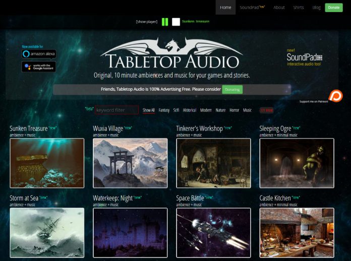 Sound options for Virtual Table Top and in person Role-Playing Game ...