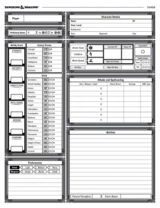 The Best 5e Dungeons and Dragons Character Sheet - Technical RPG
